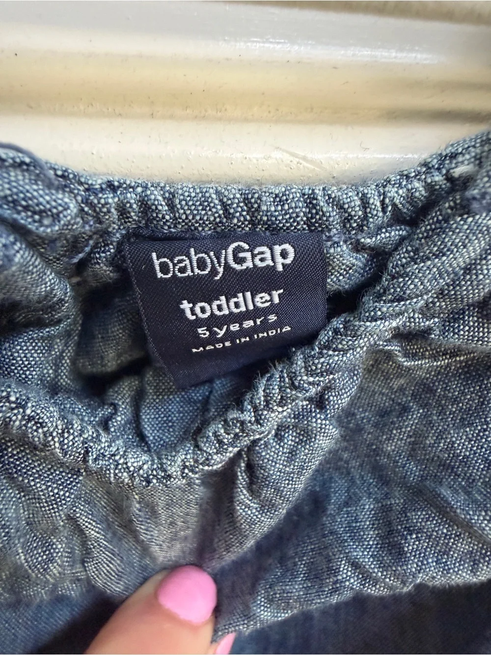 Baby Gap Chambray Denim Romper 5 years